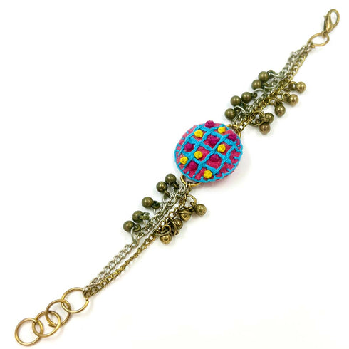 Pink Nomadic Bell Wristlet