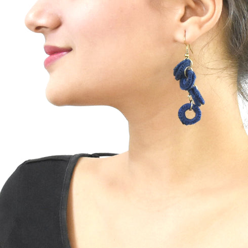 Blue Loop Earrings