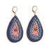 Blue Felt Drop Earring