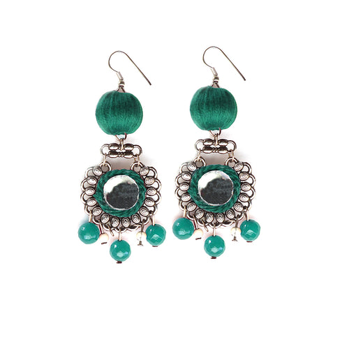 Chand Bali Thread Ball Earrings