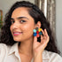 Rangeen Phool Earrings