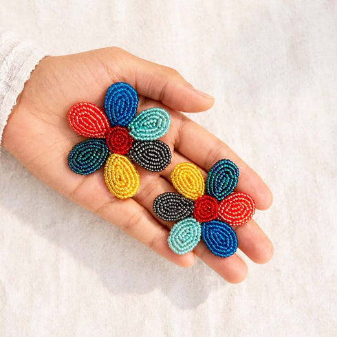Rangeen Phool Earrings
