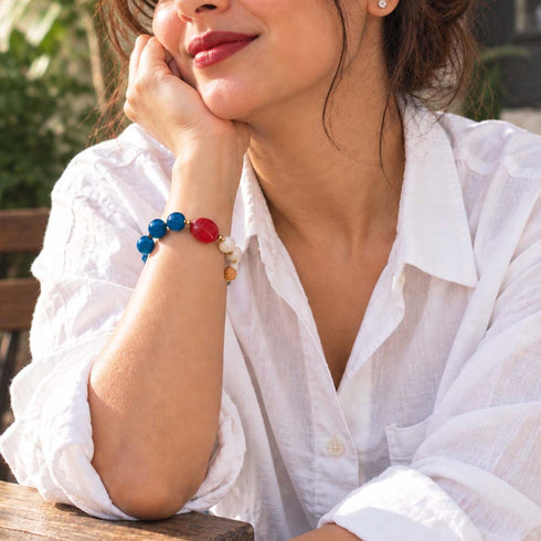 Blue Ruby Bracelet