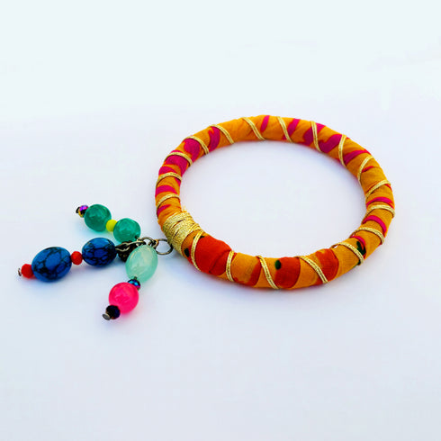 Multicolor Trinket Twist Bangle