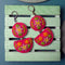 Pink Semi Circle Felt Earrings