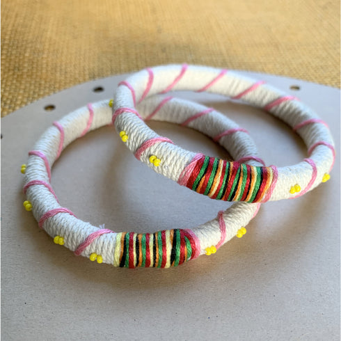Thread Multicolored Strap Bangle