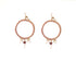 Beige Crochet Loop Earrings