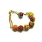 Fabric Ball Bracelet with French Knot Embroidery