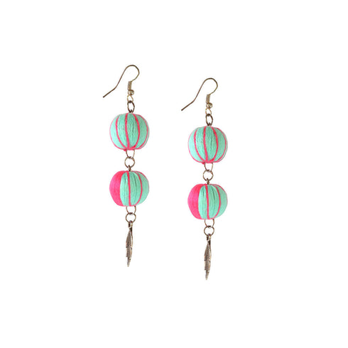 Sea Green Thread Earring
