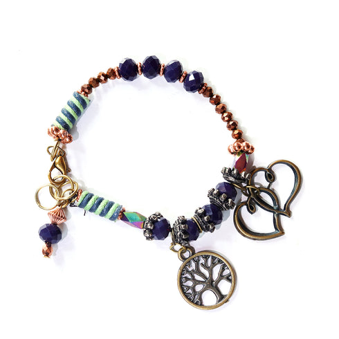 Twin Heart Charm