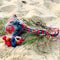 Fabric Diamond Pompom Necklace