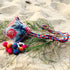 Fabric Diamond Pompom Necklace
