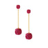 Disco Pink Beaded Earring